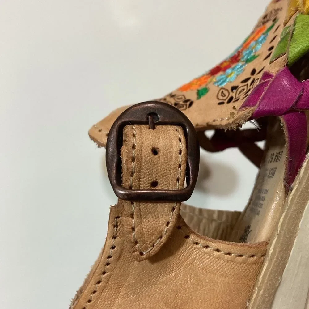 🥰Tres Reinas Original Leather Blue Tag Detailed Craftsmanship Kids Shoes Size 6C